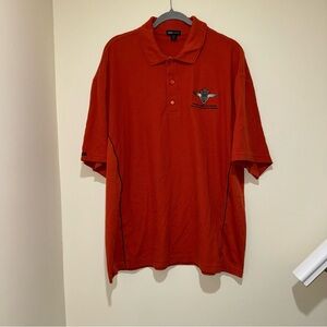 Men’s Vintage On Tour Orange Polo Top Embroidered Wings of Canada Merch Size: 2X